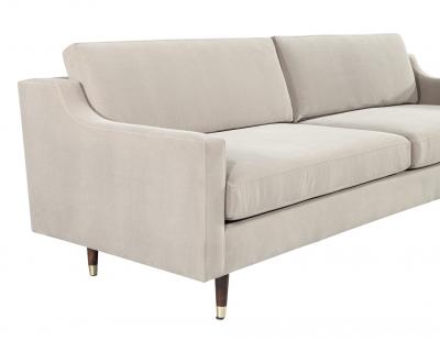 Mid Century Modern Sofa Restored in Designer Velvet