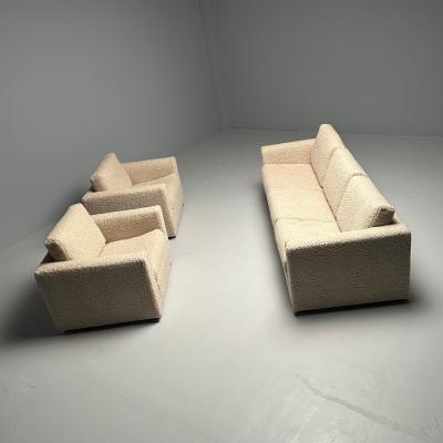 Mid Century Modern Sofa by Stendig New Luxurious Boucle Switzerland 1950s