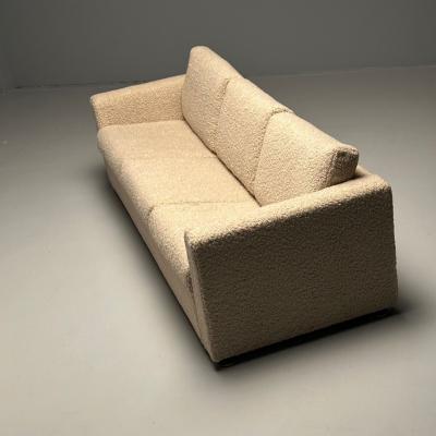 Mid Century Modern Sofa by Stendig New Luxurious Boucle Switzerland 1950s