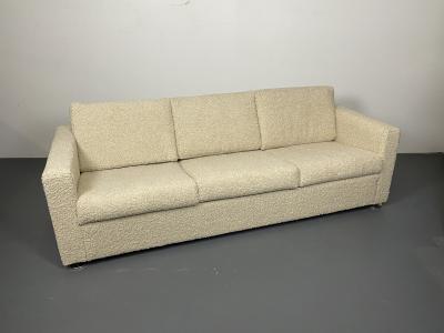 Mid Century Modern Sofa by Stendig New Luxurious Boucle Switzerland 1950s
