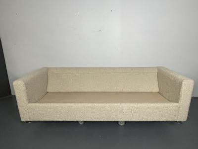 Mid Century Modern Sofa by Stendig New Luxurious Boucle Switzerland 1950s