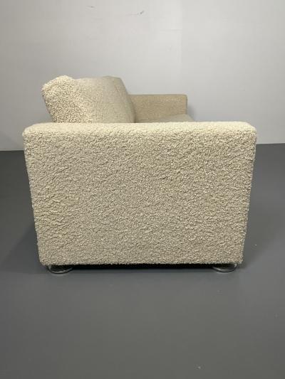 Mid Century Modern Sofa by Stendig New Luxurious Boucle Switzerland 1950s