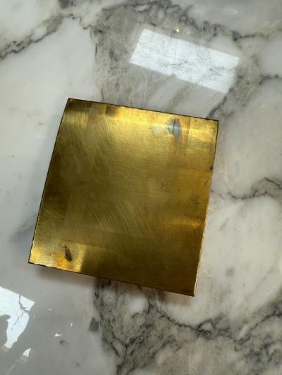 Mid Century Modern Solid Brass Trinket or Jewelry Box