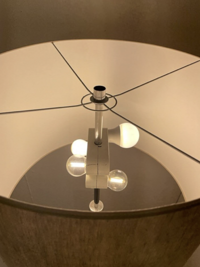 Mid Century Modern Space Age Chrome Lamp 1970s