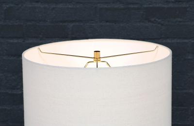Mid Century Modern Spiral Sculpted Wood Table Lamp
