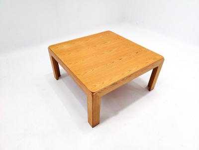 Mid Century Modern Square Wooden Coffee Table by Derk Jan de Vries