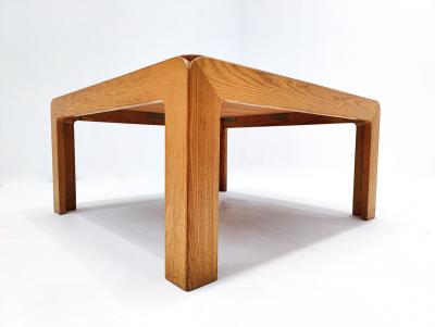 Mid Century Modern Square Wooden Coffee Table by Derk Jan de Vries