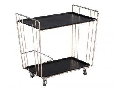 Mid Century Modern Stainless Steel Bar Cart
