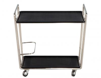 Mid Century Modern Stainless Steel Bar Cart