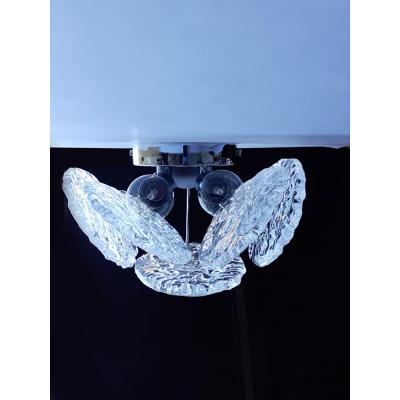 Mid Century Modern Style Nuvoletta Murano Style Glass Disc Wall Sconce