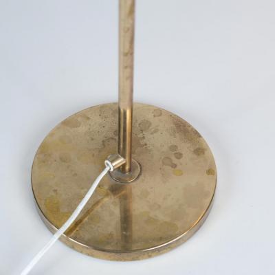 Mid Century Modern Swedish Table Lamp in Full Brass with Adjustable Neck 1960s