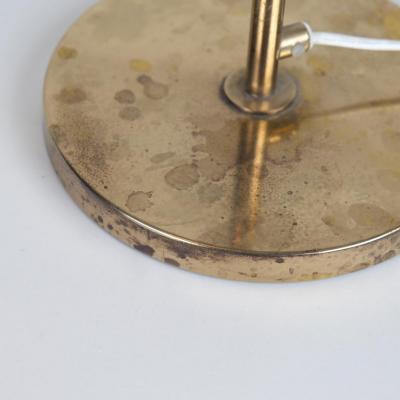 Mid Century Modern Swedish Table Lamp in Full Brass with Adjustable Neck 1960s