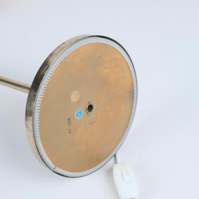 Mid Century Modern Swedish Table Lamp in Full Brass with Adjustable Neck 1960s