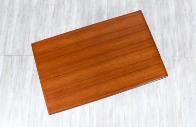 Mid Century Modern Teak Expanding Draw Leaf Dining Table
