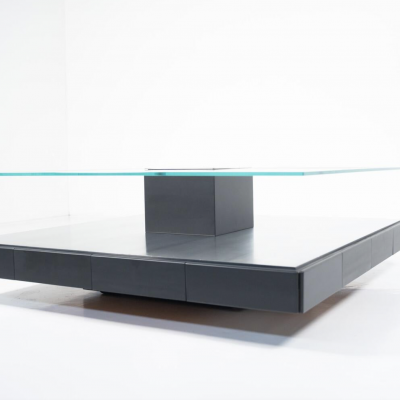 Mid Century Modern Tecno T147 Coffee Table by Marco Fantoni Italy 1970s