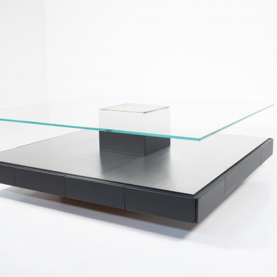 Mid Century Modern Tecno T147 Coffee Table by Marco Fantoni Italy 1970s