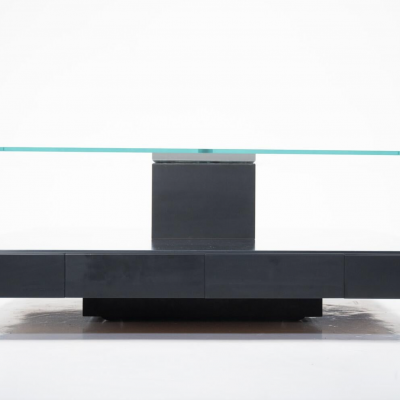 Mid Century Modern Tecno T147 Coffee Table by Marco Fantoni Italy 1970s