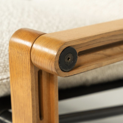 Mid Century Modern Three Seater Sofa 1960s New Upholstery