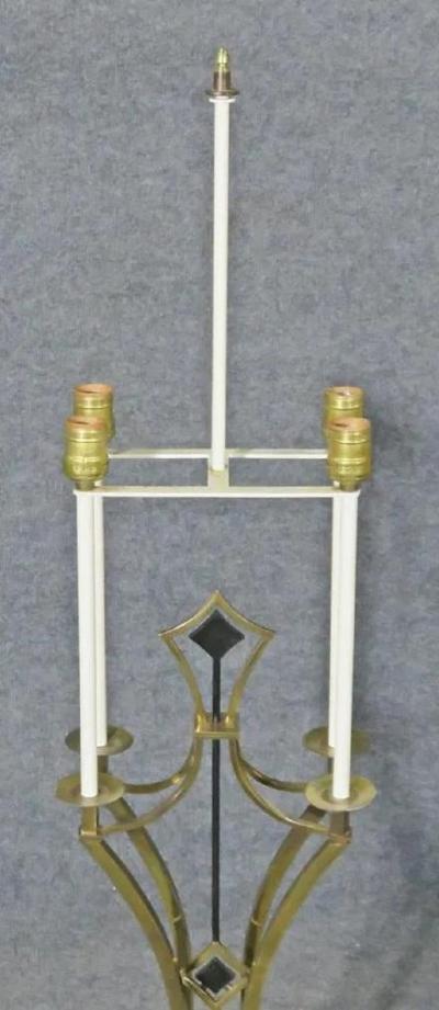 Mid Century Modern Tommi Parzinger Bronze Marble Table Lamp