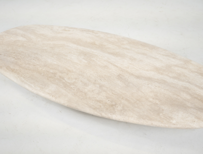 Mid Century Modern Travertine Coffee Table Italy
