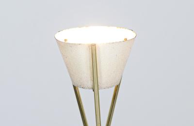 Mid Century Modern Tripod Brass Floor Lamp