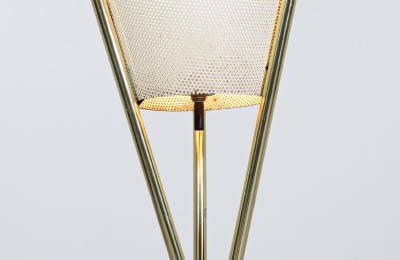 Mid Century Modern Tripod Brass Floor Lamp