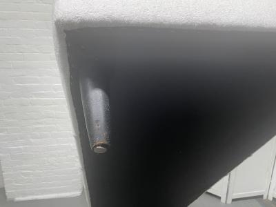 Mid Century Modern Tufted Bench in Boucl 