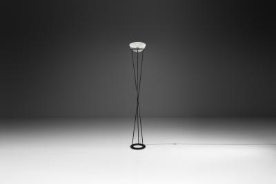 Mid Century Modern Twisted Italian Floor Lamp Italy 1950s
