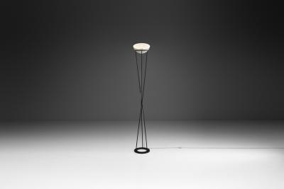 Mid Century Modern Twisted Italian Floor Lamp Italy 1950s