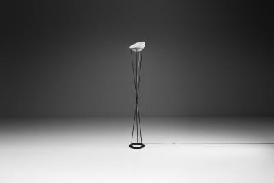 Mid Century Modern Twisted Italian Floor Lamp Italy 1950s