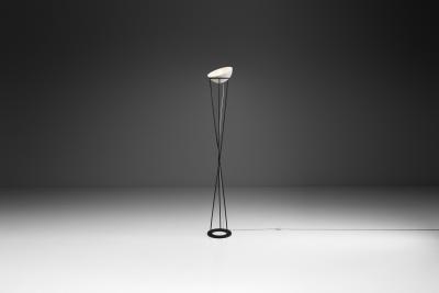 Mid Century Modern Twisted Italian Floor Lamp Italy 1950s