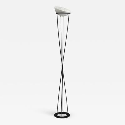Mid Century Modern Twisted Italian Floor Lamp Italy 1950s