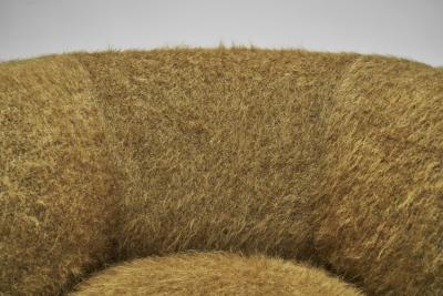 Mid Century Modern Upholstered Lounge Chair and Ottoman Denmark ca 1950s