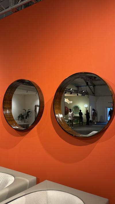 Mid Century Modern Wall Mirror by Brazilian Designer 1960s