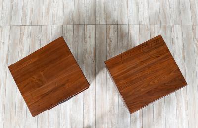 Mid Century Modern Walnut Night Stands by Ace Hi