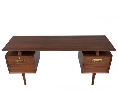 Mid Century Modern Walnut Writing Desk