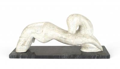 Mid Century Modern White Horse Figure