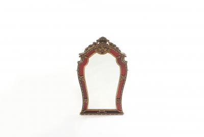 Mid Century Modern Wood Framed Wall Mirror