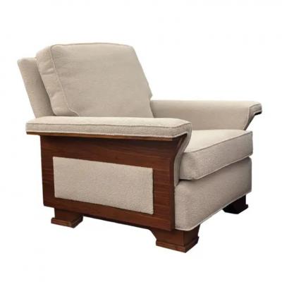 Mid Century Modern Wood Paneled Club Chairs