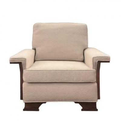 Mid Century Modern Wood Paneled Club Chairs