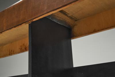 Mid Century Modern Wooden Bench Europe ca 1950s