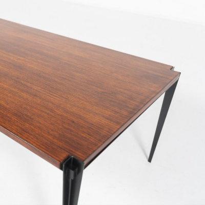 Mid Century Modern Wooden Coffee Table by Osvaldo Borsani Italy