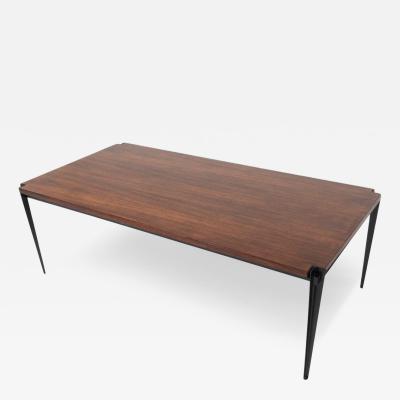 Mid Century Modern Wooden Coffee Table by Osvaldo Borsani Italy