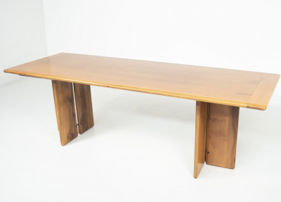 Mid Century Modern Wooden Dining Table Ammannati And Vitelli 1960s