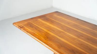 Mid Century Modern Wooden Dining Table by Ammannati Vitelli 1960s