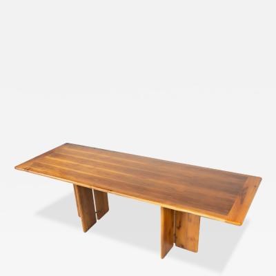 Mid Century Modern Wooden Dining Table by Ammannati Vitelli 1960s