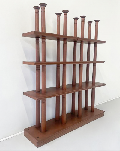 Mid Century Modern Wooden Shelves Italy 1960s