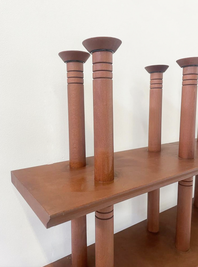 Mid Century Modern Wooden Shelves Italy 1960s