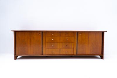 Mid Century Modern Wooden Sideboard with Drawers