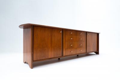 Mid Century Modern Wooden Sideboard with Drawers